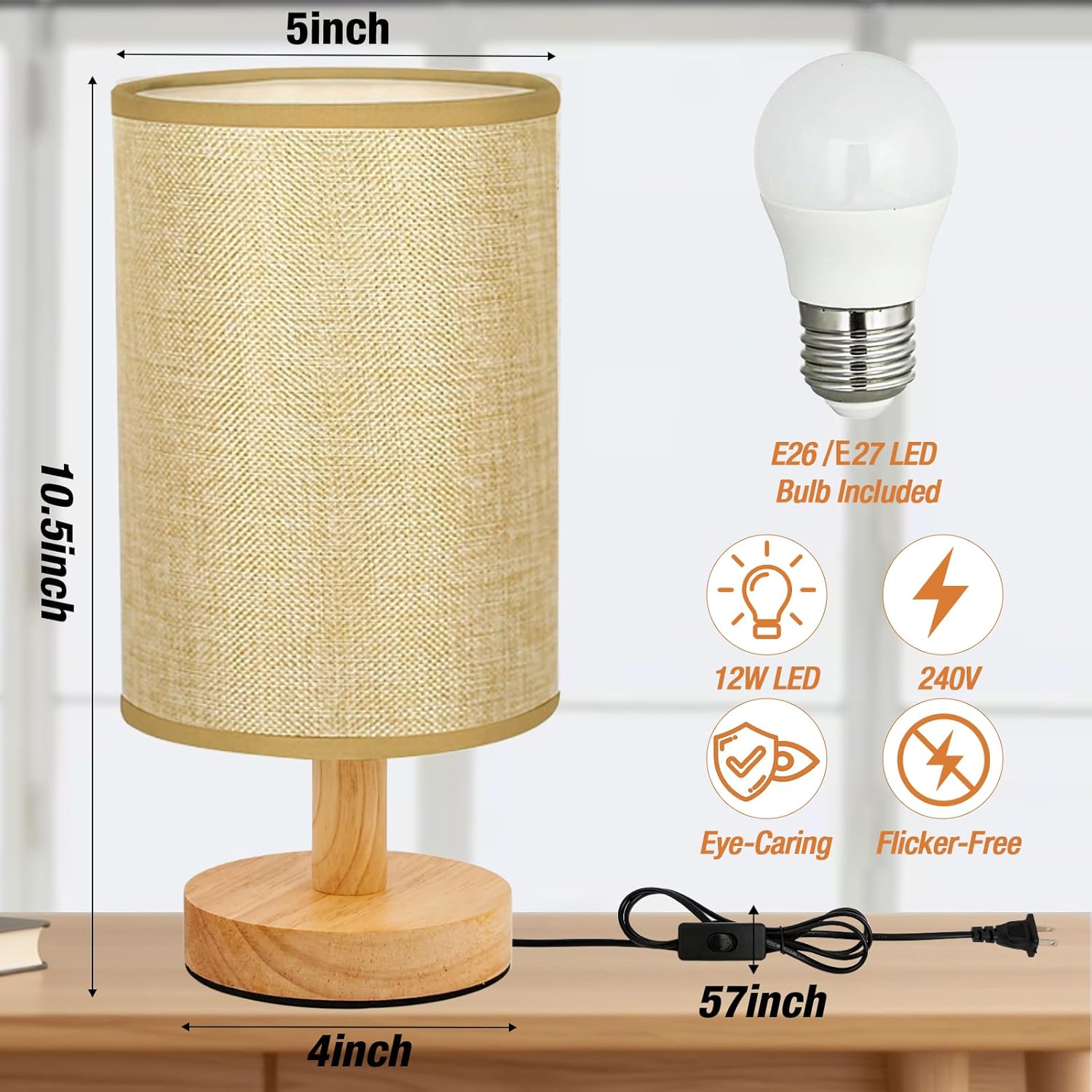 Modern Fabric Table Lamp